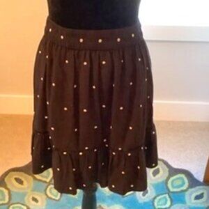 LOFT Clip Dot Mini Skirt